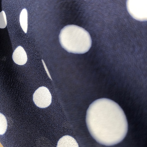 Navy Polka Dot Romper - Picture 3 of 3